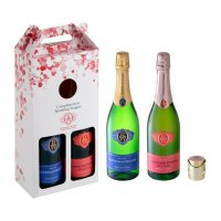Image of Robertson Sparkling Brut & Brut Rose With Sparkling Stopper Gift Pack (1 x 750ml)